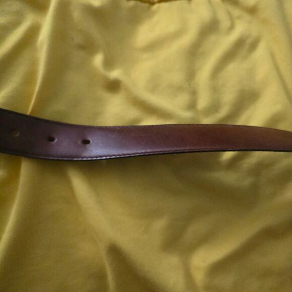 Kids Brown Leather Belt With Western Buckle Size L– Genuine Leather Cowboy Style - Picture 6 of 9